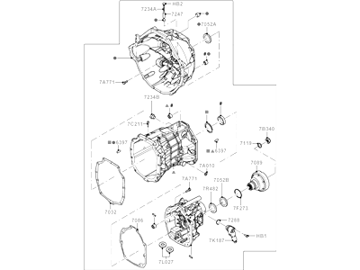 2014 Ford Mustang Transmission Assembly - ER3Z-7003-A