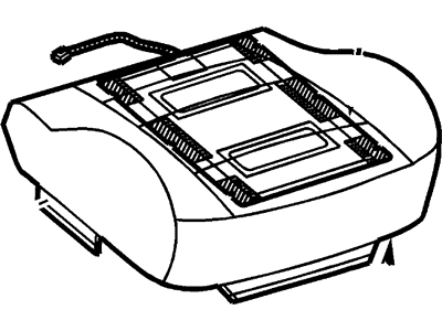Ford 1C3Z-28632A23-AA Pad - Seat Cushion, Driver Side