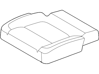Ford BB5Z-7863804-LA Cover Assembly - Rear Seat Cushion, Passenger Side