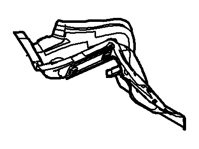 8A5Z-5445115-A Ford Trough - Luggage Compartment Drain, Driver Side Illustration 1 of 1