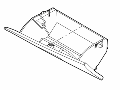 Ford DG1Z-54060T10-BA Box Assy - Glove Compartment