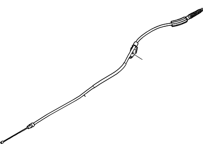 2006 Mercury Mountaineer Parking Brake Cable - 6L2Z-2A635-AB