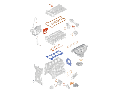 Ford G1FZ-6079-J Valve Grind Gasket Kit G1FZ-6079-J Ford Valve Grind Gasket Kit Illustration 1 of 1