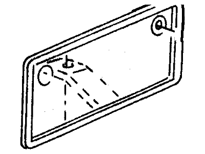 Ford Ranger License Plate - E9TZ-17A385-B