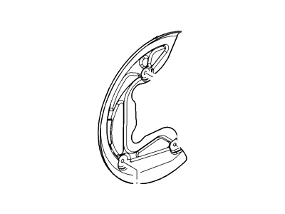 Ford 7L1Z-2K005-A Shield - Splash, Driver Side