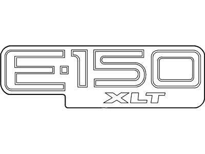 Ford E-150 Econoline Club Wagon Emblem - XC2Z-1542528-FA