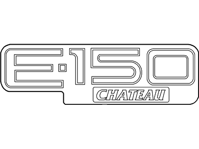 Ford E-150 Econoline Club Wagon Emblem - XC2Z-1642528-AA