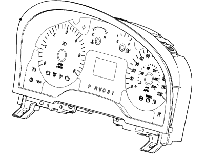 Mercury 6F2Z-10849-AA Instrument Cluster