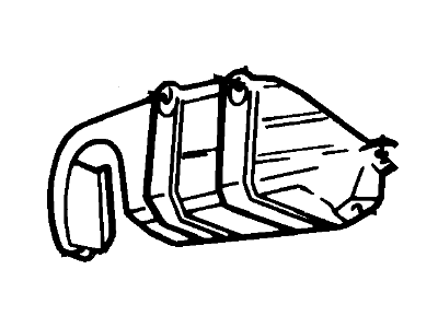 Ford F3XY-16G555-A Splash Shield, Front Driver Side