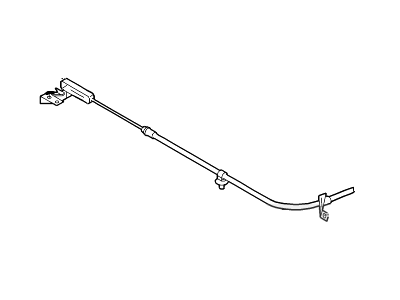 Ford YL8Z-2A635-AA Rear Cable, Driver Side