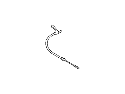 Ford YL8Z-2A635-AB Rear Cable, Passenger Side