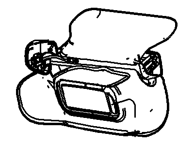 Ford 9L7Z-7804105-AB Visor Assembly - Sun, Driver Side