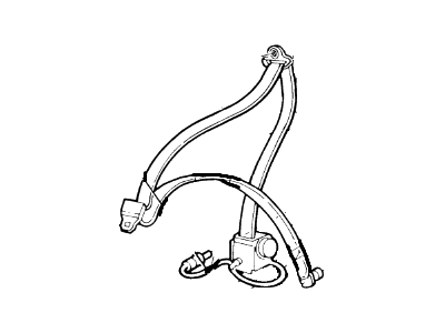 Ford Tempo Seat Belt - FO3Z-66611A72-B