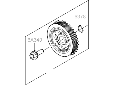 Ford 7U7Z-6312-A Pulley - Crankshaft