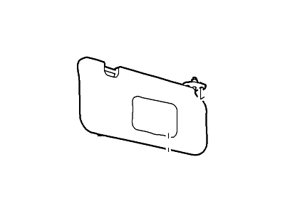 Ford AL8Z-7804104-DB Visor Assembly - Sun, Passenger Side