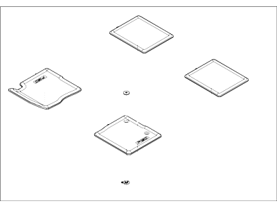 Ford CL3Z-1613300-AA Kit - Floor Contour Mat