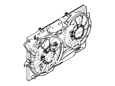 Ford DG1Z-8C607-A Motor And Fan Assy - Engine Cooling