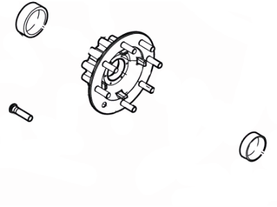 8U9Z-1104-A Ford Hub Assembly - Wheel Illustration 1 of 1