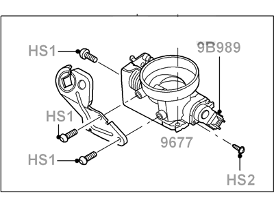 2002 Ford Escape Throttle Body - YL8Z-9E926-EA
