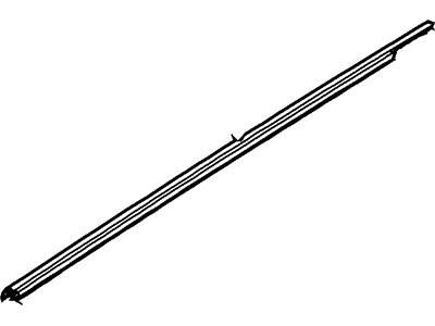 Ford 6E5Z-5421452-AA Weatherstrip Assembly - Door Window, Passenger Side
