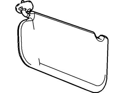Ford 8C3Z-2504105-EA Visor Assembly - Sun, Driver Side