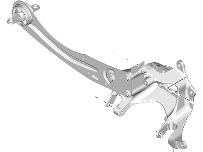 Ford EJ7Z-5A969-A Knuckle And Hub Assembly, Driver Side