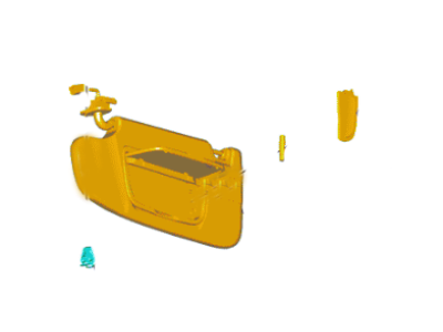 Ford FT4Z-5804104-EB Visor Assembly - Sun, Passenger Side