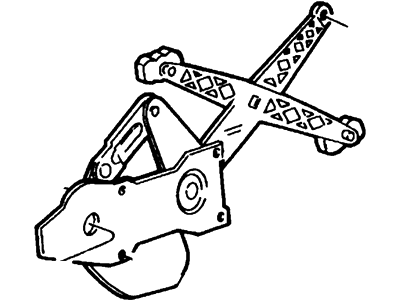 1999 Lincoln Continental Window Regulator - F5OY-5423209-A