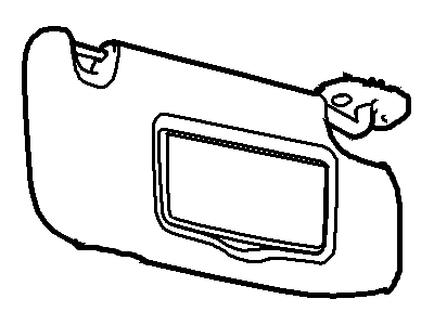 Ford 9E5Z-5404104-AB Visor Assembly - Sun, Passenger Side