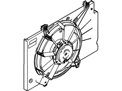 Ford BE8Z-8C607-A Motor And Fan Assy - Engine Cooling
