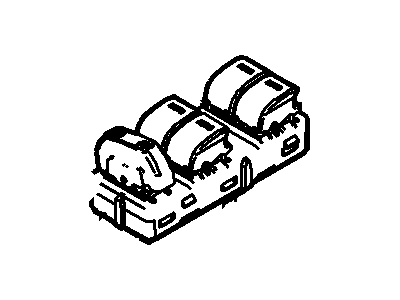 Ford 8A5Z-14529-AB Switch - Window Control - Double, Driver Side