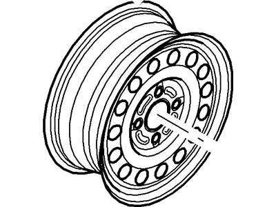 Ford 4S4Z-1007-AA Wheel Assy