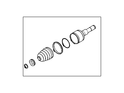 2004 Ford Escape Axle Shaft - YL8Z-4K326-EA