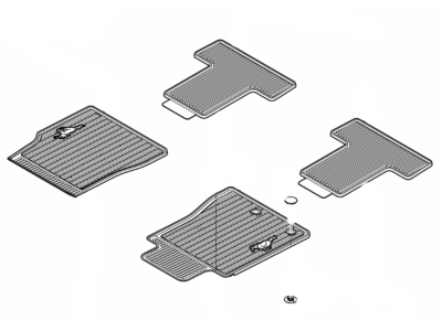 Ford CR3Z-6313300-AA Kit - Floor Contour Mat, Rubber