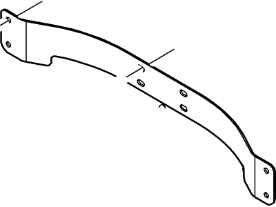 Ford 4G7Z-5A204-DA Bracket - Exhaust Pipe Mounting 4G7Z-5A204-DA Ford Bracket - Exhaust Pipe Mounting Illustration 1 of 1
