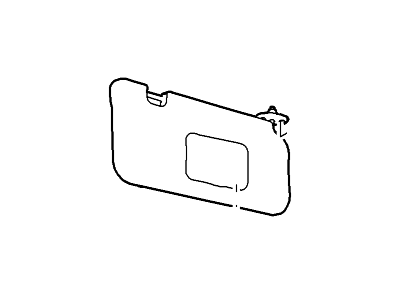 Ford AL8Z-7804104-AB Visor Assembly - Sun, Passenger Side