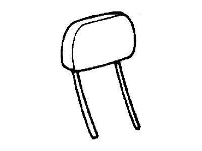 F87Z78611A08BAB Ford Head Rest Assembly Illustration 1 of 1