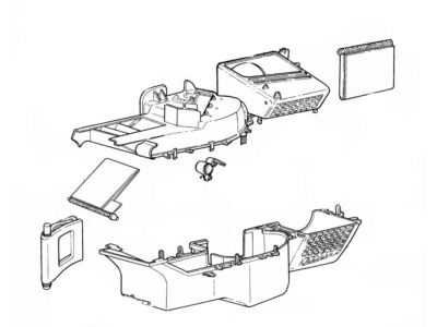 Lincoln 1W1Z-18471-BA Heater Case