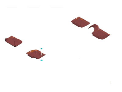 Ford HS7Z-5413300-DA Kit - Floor Contour Mat