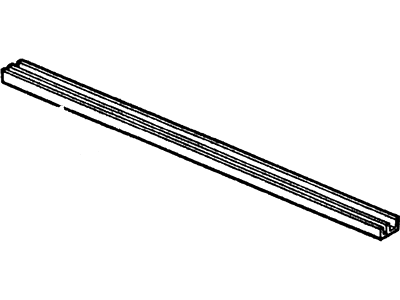 Ford F3TZ1542162A Frame - Back Window Glass Lower