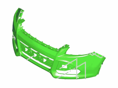 Ford CJ5Z-17D957-BCCP Bumper Assy - Front