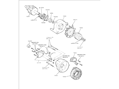Ford Probe Alternator - F32Z-10346-BRM