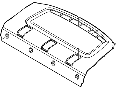 Ford CV6Z-5446668-AC Panel Assy - Rear Package Tray Trim