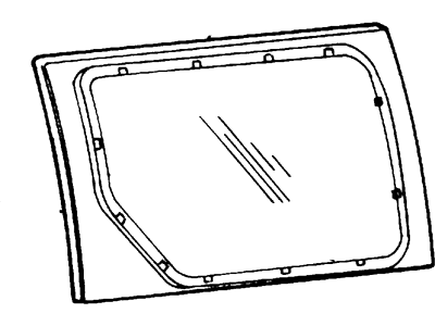 Ford XF2Z-1625722-GA Door Glass
