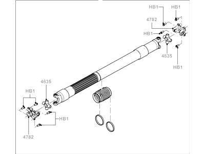 Ford 8R3Z-4602-A Drive Shaft