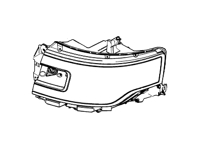Ford DA8Z-13008-F Headlamp Assy Without Bulbs
