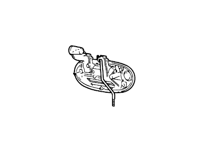 Ford XF1Z-5422404-AAB Handle Assembly - Door - Outer, Passenger Side