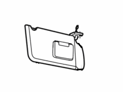 Ford CA8Z-7404104-CB Visor Assembly - Sun, Passenger Side