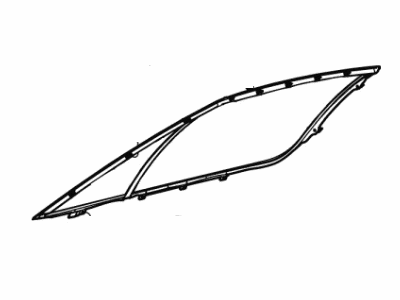 4G7Z-6321452-AAB Ford Weatherstrip Assembly - Door Window, Passenger Side Illustration 1 of 1