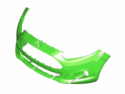 Ford D2BZ-17757-ABCP Bumper Assy - Front